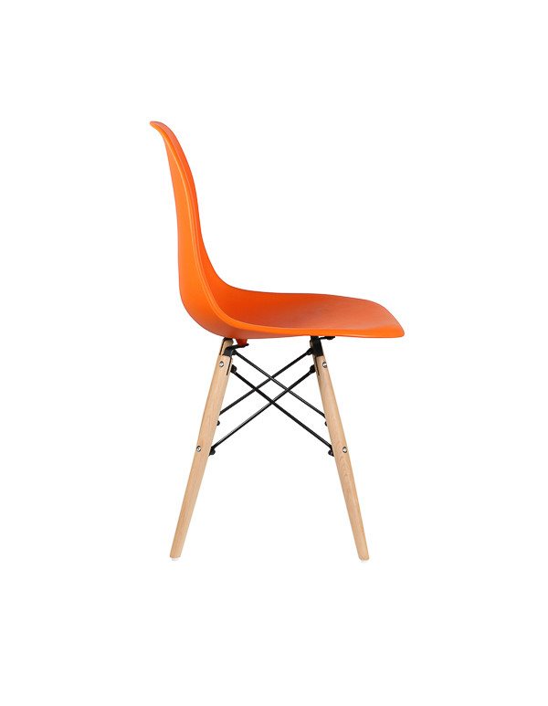 Стул обеденный EAMES DSW WX-503, пластик оранжевый